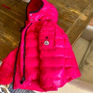 Girl’s Moncler Enfant Down Jacket - Pink